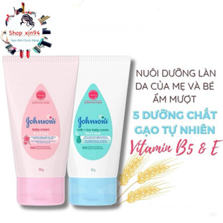 [Mẫu Mới ] Kem Dưỡng Johnson's Baby Cho Em Bé, Dưỡng Ẩm Dịu Nhẹ, Chống Nẻ -Cream 50g