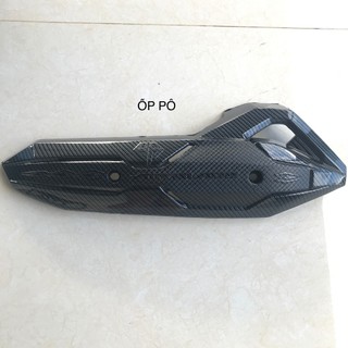 Ốp pô chữ airblade đời 2016-2019 sơn carbon,crom loại 1,ốp trang trí cacbon