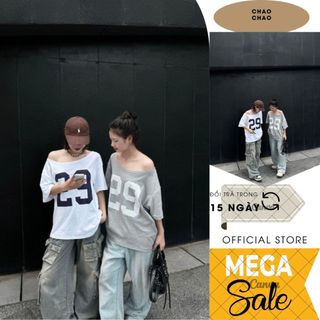 Áo phông lệch vai CHAO CHAO dáng ôm sexy chất liệu cotton co giãn 4 chiều thấm hút mồ hôi thoáng mát T10