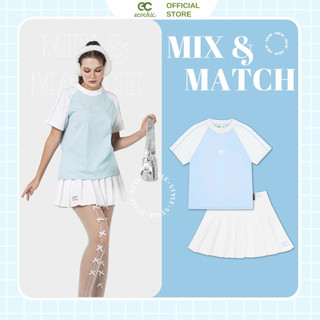 Áo thun baby tee ecochic basic tee local brand chính hãng form ôm tay lỡ nữ fit body cổ tròn y2k 100% cotton b005