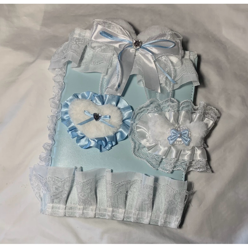 🦋Binder decor ren tone xanh dương siu xinhh