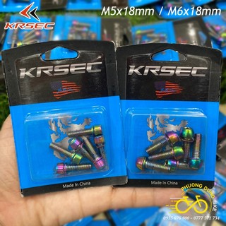 Bộ 6 Ốc vít xe đạp M5x18mm M6x18mm KRSEC