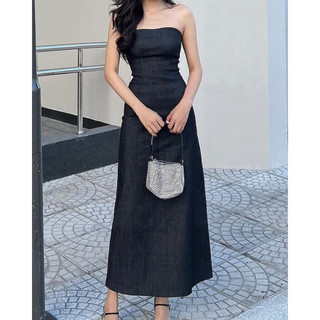đầm cúp ngực form chữ a maxi