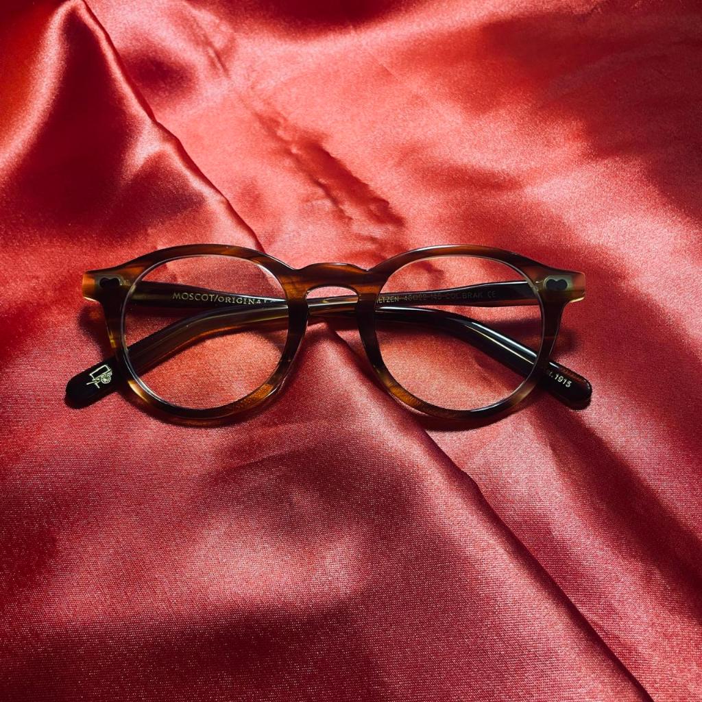 Gọng kính Moscot Miltzen màu Col.Brak dáng tròn acetate size 46-24-15 - Fusuma