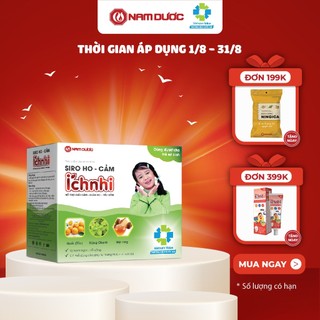 Siro ho cảm Ích Nhi hộp 30 góix5ml hỗ trợ giải cảm, giảm ho,sổ mũi,tiêu đờm, dùng cho trẻ nhỏ,bà bầu