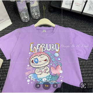 SET BỘ LABUBU MÀU TÍM KÈM CV ĐEN BG