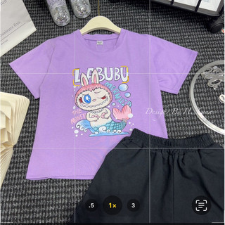 SET BỘ LABUBU MÀU TÍM KÈM CV ĐEN BG