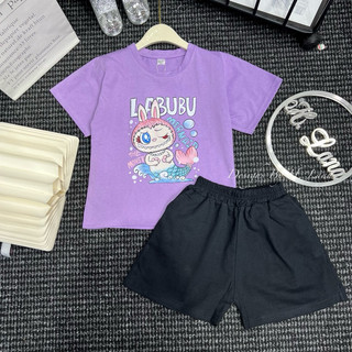 SET BỘ LABUBU MÀU TÍM KÈM CV ĐEN BG