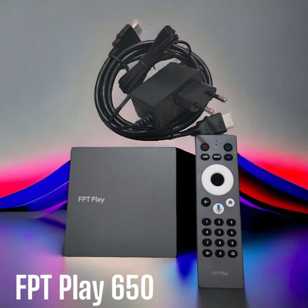 Box Fpt Play Box 650-Androi 11 Thế Hệ Mới [ Truyền Hình-Youtube Chặn Quảng Cáo -Miễn Phí Trọn Đời ]-Điều Khiển Giọng Nói