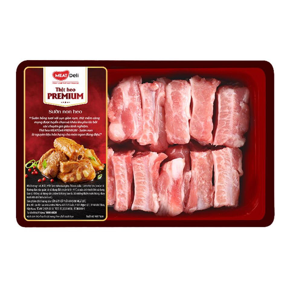 Meat Deli Sườn non 430g