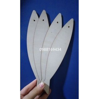 Cá gỗ cho bé tô màu lẻ size