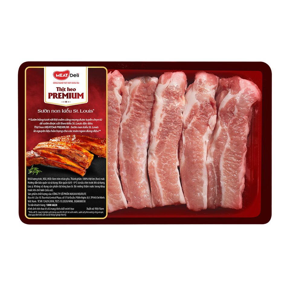 Meat Deli Sườn St. Louis (Sườn cọng) 450g