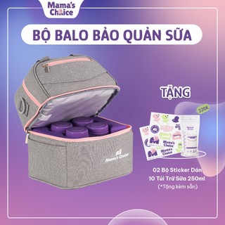 Combo Balo Bảo Quản Sữa Mẹ Mama’s Choice, Trọn Bộ Giữ Nhiệt Bình Sữa Đa Năng, Đựng Đồ Cho Mẹ Bé, Giữ Lạnh Lên Tới 14 Giờ