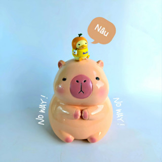  Heo Đất Lợn Đất Tiết Kiệm CAPYBARA Đáng Yêu Ống Heo Đất Lợn Đất Tiết Kiệm Hot Trang Trính Nhà Cửa - Xưởng Thạch Cao HN 