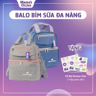 Balo Bỉm Sữa Mama’s Choice, Giữ Lạnh Sữa Mẹ Lên Đến 14h, Giữ Ấm Thức Ăn Cho Mẹ và Bé, Thiết Kế Thời Trang