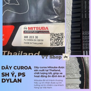 Dây curoa SH ý PS DYLAN tốt rẻ sản xuất thailand hãng Mitsuba