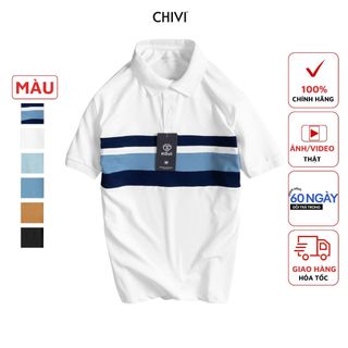 Áo thun polo nam cộc tay cotton cá sấu gồm 6 màu có size 45-85kg