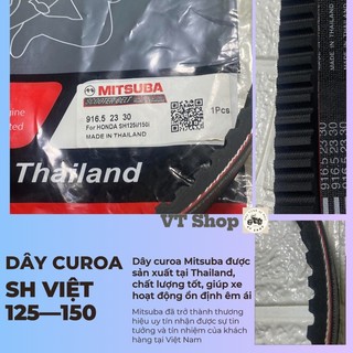 Dây curoa SH 125i SH 150i tốt rẻ sản xuất Thailand hãng Mitsuba