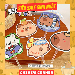 🔥quạt nhựa cầm tay🔥 quạt cầm tay capybara nhiều mẫu mã cực đáng yêu