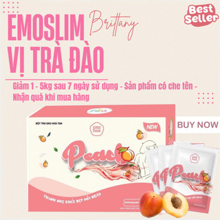 Trà đào giảm cân Emoslim/giảm mỡ bụng / Giam 2-4kg sau 7 ngày/Tặng Kèm Dây Thước