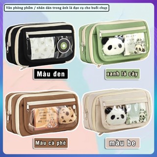 Hộp đựng bút chì dung tích lớn 9 lớp Văn phòng phẩm Túi lưu trữ Hộp bút chì đa chức năng Loopy dễ thương sáng tạo