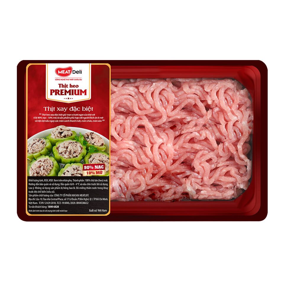 Meat deli [PREMIUM] Thịt heo xay đặc biệt 385g