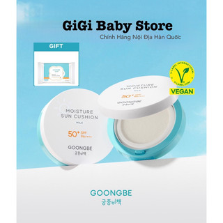 [mua1+1] Kem chống nắng phấn nước GOONGBE MOISTURE SUN CUSHION SPF50+ PA+++ em bé 6 tháng+