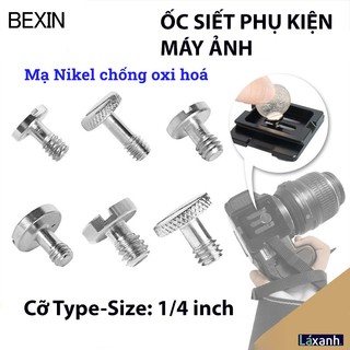 Ốc vít 1/4 vặn đế máy ảnh lắp cho chân máy ảnh rig cage khung máy ảnh Quick Release Plate tripod gimbal