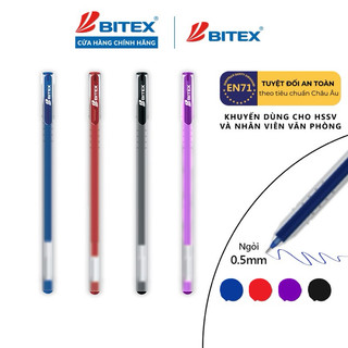 Bút gel Bitex mực xanh, đỏ, đen G04 20cây/hộp