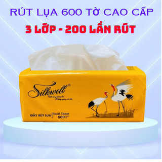 Khăn rút lụa 3 lớp 540 tờ Silkwell