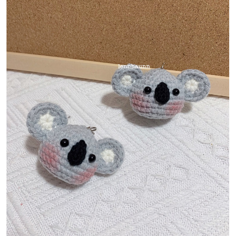 móc khoá gấu Koala len