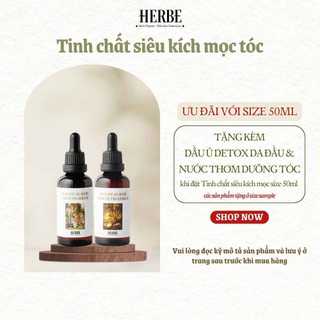 [phiên bản mới - thêm 2% Redensyl] TINH CHẤT SIÊU KÍCH MỌC TÓC HỖ TRỢ PHỤC HỒI DA ĐÀU HƯ TỔN handmade