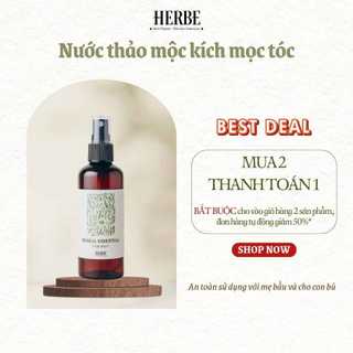 [mua 2 thanh toán 1] TINH DẦU XỊT KÍCH MỌC TÓC thảo mộc - [tinh dầu bưởi, hương thảo,oải hương,..] Herbe Beauty handmade
