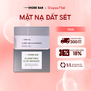 Mặt nạ đất sét hobebar làm sạch sâu se khít lỗ chân lông cấp ẩm cho làn da 55g