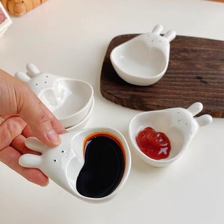Chén Bát Sứ Đựng Nước Chấm Nước Sốt Size Nhỏ Hình Thỏ Mèo Vịt Dưa Hấu Dễ Thương