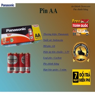 2 viên pin panasonic aa/aaa