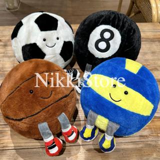  Gấu Bông Bóng Đá Rổ Chuyền Bi-a Bigszie 48cm Gấu Bông Hình Quả Bóng Gấu Bông Tặng Bạn Trai Người Yêu Valentine 