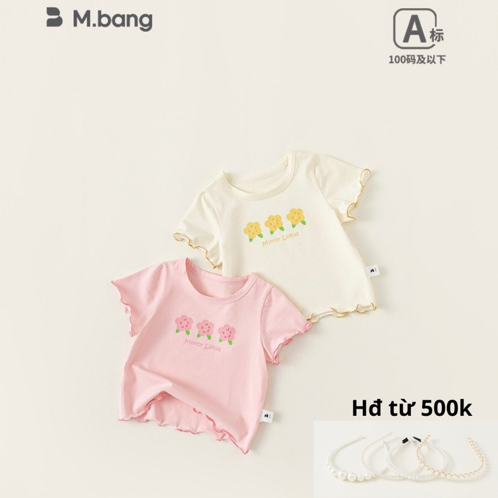 Quần áo bé gái Mbang cộc tay cho bé chất liệu thoáng mát siêu cute cho bé, Quần áo bé gái Mbang xinh