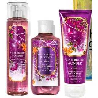 [Auth]Sản phẩm tắm dưỡng xịt thơm lưu hương toàn thân Bath and Body works-Winterberry Wonder