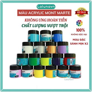 Màu acrylic 3D Mont Marte cao cấp của ÚC 100ml,màu nước vẽ giầy,tranh tường Lalunavn - B26