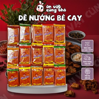 Combo 60 gói Snack Sườn Dê Nướng Hằng Đại, Pò Miếng Hằng Đại Mini, bim bim miếng - Ăn vặt cùng Thỏ