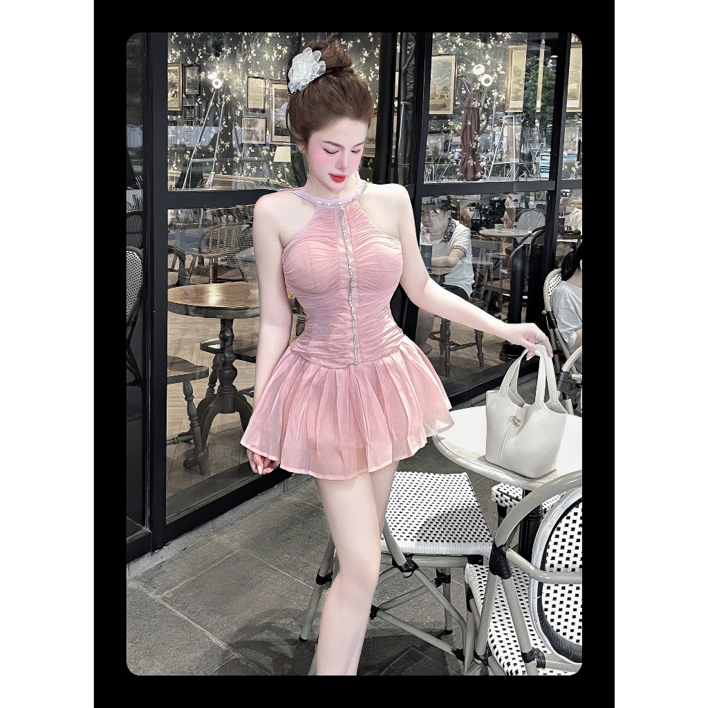 Đầm tơ đá hot  ND