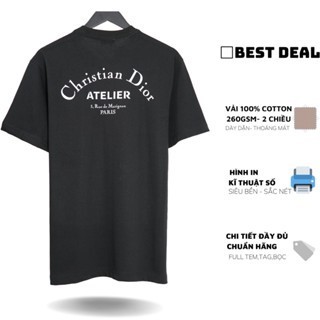 Áo thun Dior Atelier in chữ cao cấp Áo thun Dior nam nữ mới nhất
