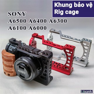 Khung nhôm Sony A6500 A6400 A6300 A6100 A6000 rig cage bảo vệ máy ảnh gắn phụ kiện quay phim đèn led monitor loa micro