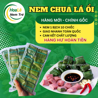 Nem chua lá ổi chợ huyện chính gốc - nem chua bình định bịch 10 chiếc - đặc sản bình định