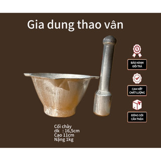 Bộ cối chày bằng gang siêu bền