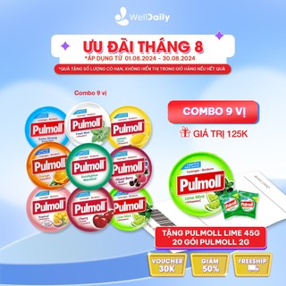 Combo kẹo ngậm ho không đường pulmoll