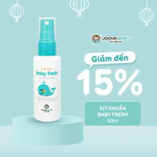 Xịt diệt khuẩn, khử mùi cho đồ chơi, bình sữa Baby Fresh cho bé 60ml - JOONA BABY