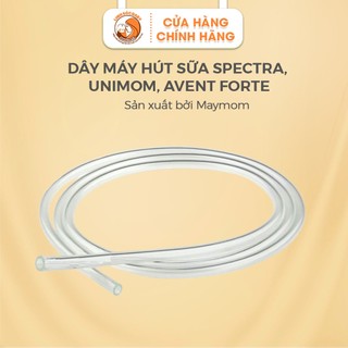 Dây Máy hút sữa Maymom tương thích máy hút sữa Spectra, Unimom, Avent Forte, dây hơi nối máy hút sữa, dài 105cm,
