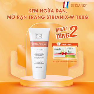 Kem Chống Rạn Da STRIANIX-W 100g Phòng Và Làm Mờ Rạn Trắng Nhập Khẩu Từ Pháp - Kèm Quà Tặng Gạc Dr.Papie + Dr.Wet